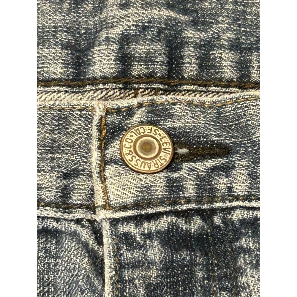 Levi's 514 Jeans Mens Size 36x30 Blue Straight Leg Distressed (34 X 28 1/2) - Picture 2 of 16